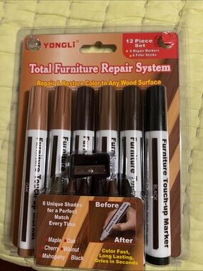 Yongli Total Furniture Repair System - Brown/Black Touch-Up Markers